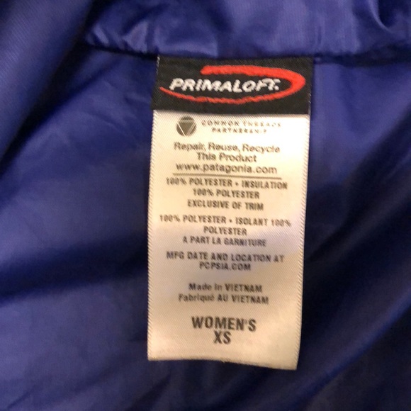 Patagonia Women’s XS half-zip Blue Jacket - Picture 5 of 5
